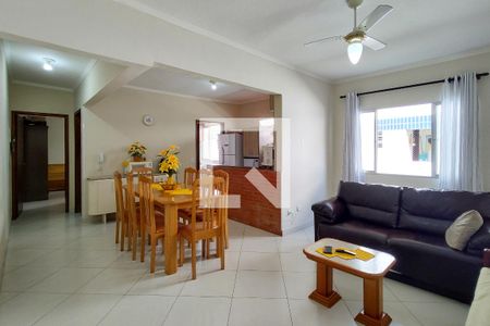 Sala de apartamento para alugar com 1 quarto, 57m² em Canto do Forte, Praia Grande