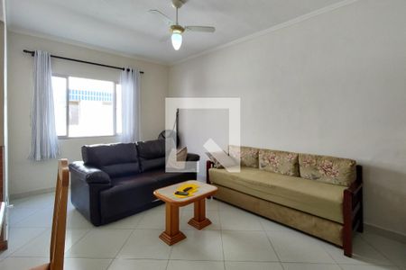 Sala de apartamento para alugar com 1 quarto, 57m² em Canto do Forte, Praia Grande