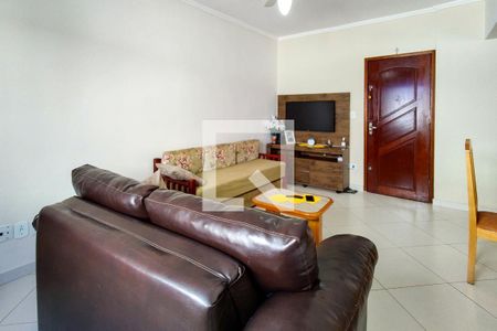 Sala de apartamento para alugar com 1 quarto, 57m² em Canto do Forte, Praia Grande