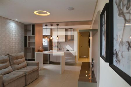 Sala de apartamento para alugar com 2 quartos, 53m² em Jardim, Santo André