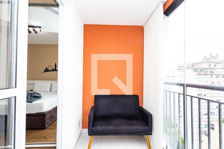 Varanda de kitnet/studio para alugar com 1 quarto, 24m² em Consolação, São Paulo
