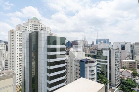 Studio para alugar com 35m², 1 quarto e 1 vagaVista da Varanda do Quarto