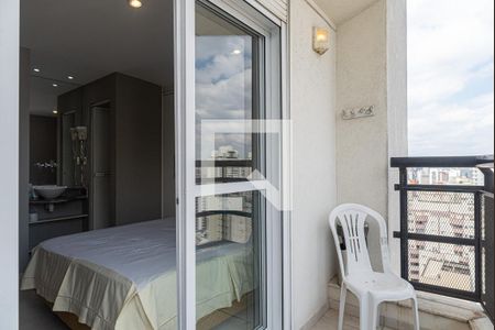Varanda do Quarto de kitnet/studio para alugar com 1 quarto, 35m² em Consolação, São Paulo