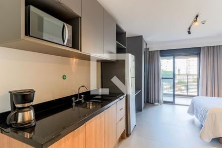 Studio para alugar com 35m², 1 quarto e sem vaga Studio para alugar com 35m², 1 quarto e sem vagaCozinha