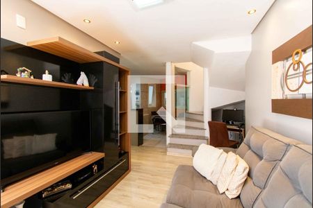 Sala de casa de condomínio à venda com 2 quartos, 72m² em Nossa Senhora das Gracas, Canoas