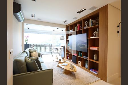 Sala de TV de apartamento para alugar com 3 quartos, 129m² em Vila Andrade, São Paulo