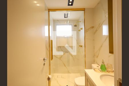 Apartamento à venda com 129m², 3 quartos e 3 vagasBanheiro da Suíte 1