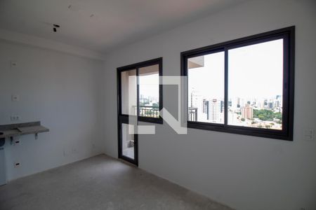 Sala / Quarto - Studio de kitnet/studio à venda com 1 quarto, 21m² em Santo Amaro, São Paulo