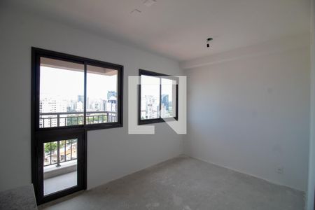 Sala / Quarto - Studio de kitnet/studio à venda com 1 quarto, 21m² em Santo Amaro, São Paulo