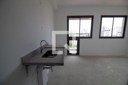Cozinha de kitnet/studio à venda com 1 quarto, 21m² em Santo Amaro, São Paulo