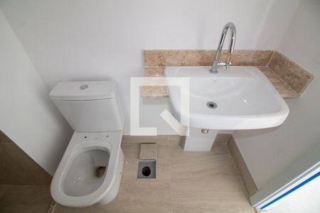 Banheiro de kitnet/studio à venda com 1 quarto, 21m² em Santo Amaro, São Paulo