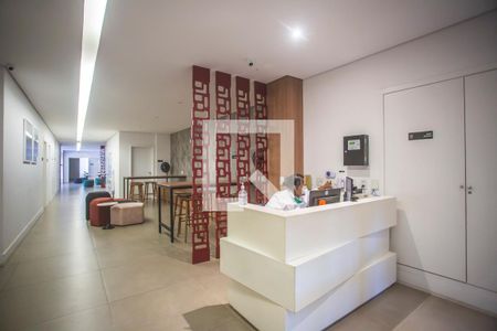 Studio para alugar com 36m², 1 quarto e sem vagaHall social