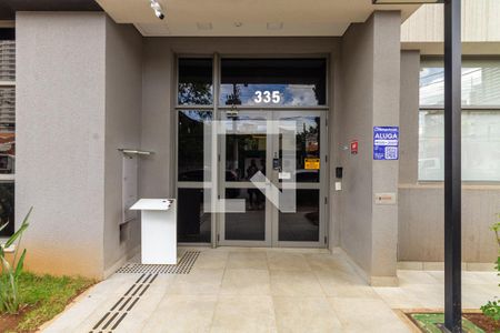 Studio para alugar com 25m², 1 quarto e sem vagaFachada e placa