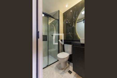 Banheiro de kitnet/studio para alugar com 1 quarto, 25m² em Tatuapé, São Paulo