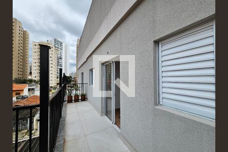 Varanda de apartamento à venda com 1 quarto, 28m² em Vila Guarani (zona Sul), São Paulo