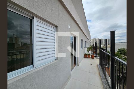 Varanda de apartamento à venda com 1 quarto, 28m² em Vila Guarani (zona Sul), São Paulo