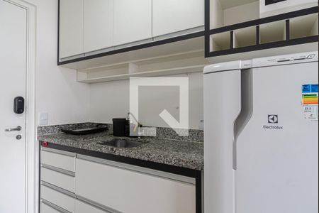 Cozinha de kitnet/studio à venda com 1 quarto, 18m² em Bela Vista, São Paulo