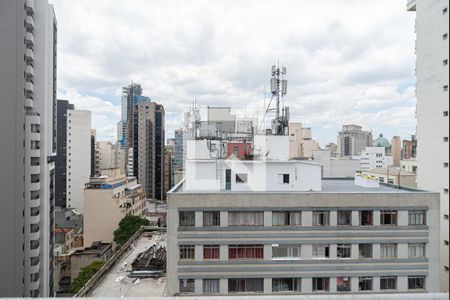 Vista da Sala/Quarto de kitnet/studio à venda com 1 quarto, 18m² em Bela Vista, São Paulo