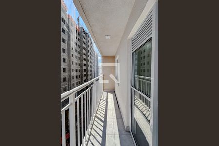 Varanda da Sala de apartamento para alugar com 1 quarto, 28m² em Belenzinho, São Paulo