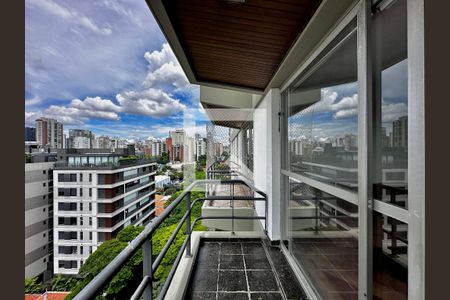 Sacada de apartamento à venda com 3 quartos, 280m² em Brooklin, São Paulo