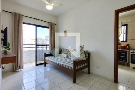 Sala de apartamento para alugar com 1 quarto, 60m² em Canto do Forte, Praia Grande