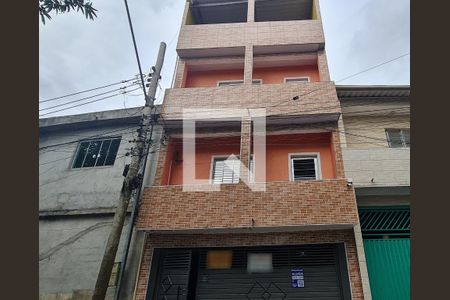 Casa para alugar com 26m², 1 quarto e sem vagaFachada com placa QuintoAndar