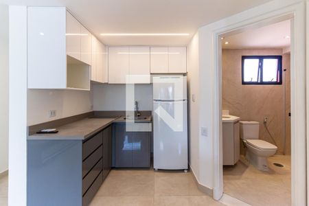 Cozinha de apartamento para alugar com 1 quarto, 48m² em Santa Cecilia, São Paulo