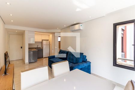 Sala de apartamento para alugar com 1 quarto, 48m² em Santa Cecilia, São Paulo