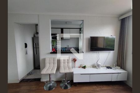 Sala e cozinha Americana  de apartamento para alugar com 2 quartos, 54m² em Vila Moraes, São Paulo