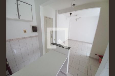 Cozinha de apartamento para alugar com 1 quarto, 50m² em Centro, São Vicente