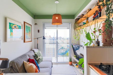 Sala de apartamento à venda com 1 quarto, 30m² em Vila das Belezas, São Paulo