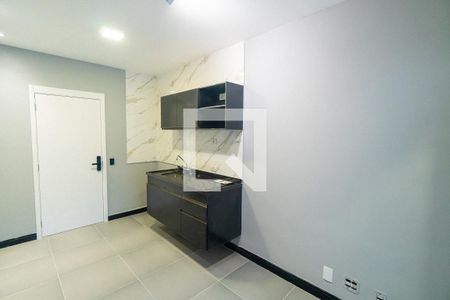 Sala/Cozinha de apartamento à venda com 1 quarto, 53m² em Jardim Prudência, São Paulo