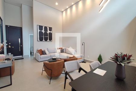 Sala de casa de condomínio à venda com 3 quartos, 200m² em Swiss Park, Campinas