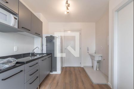 Sala - Cozinha Integrada de apartamento para alugar com 1 quarto, 26m² em Campo Belo, São Paulo