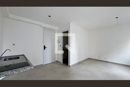 Sala / cozinha de kitnet/studio à venda com 1 quarto, 26m² em Pinheiros, São Paulo