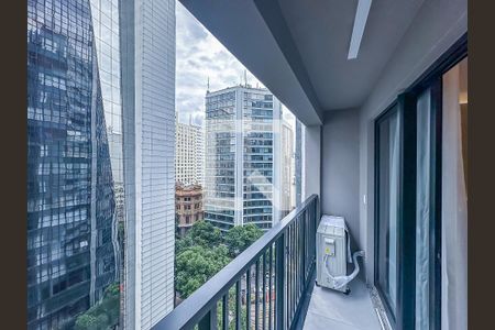 Studio à venda com 42m², 1 quarto e sem vagaVaranda