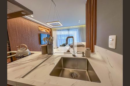 Studio à venda com 42m², 1 quarto e sem vagaCozinha - Torneira