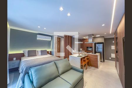 Studio à venda com 42m², 1 quarto e sem vagaSala/Quarto