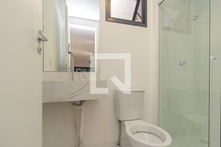 Banheiro de kitnet/studio à venda com 1 quarto, 26m² em Vila Buarque, São Paulo