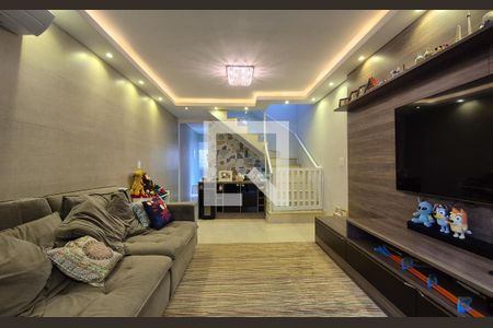 Sala de casa à venda com 3 quartos, 150m² em Vila Bastos, Santo André