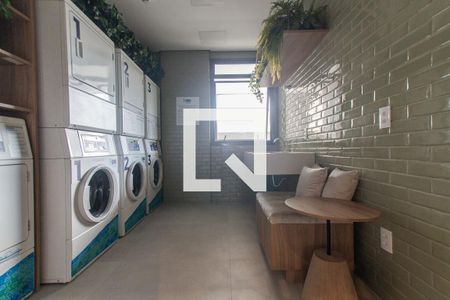 Studio para alugar com 28m², 1 quarto e sem vaga Studio para alugar com 28m², 1 quarto e sem vagaÁrea comum - Lavanderia