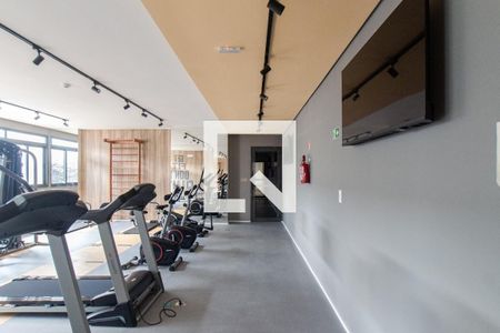 Studio para alugar com 28m², 1 quarto e sem vaga Studio para alugar com 28m², 1 quarto e sem vagaÁrea comum - Academia