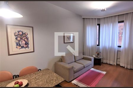 Sala de apartamento para alugar com 1 quarto, 50m² em Funcionários, Belo Horizonte