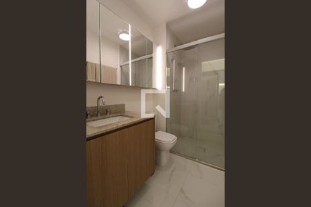 Banheiro de kitnet/studio à venda com 1 quarto, 35m² em Indianópolis, São Paulo