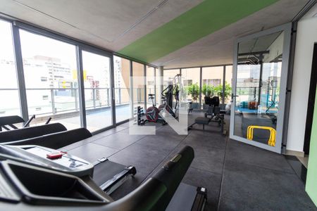 Studio para alugar com 26m², 1 quarto e sem vaga Studio para alugar com 26m², 1 quarto e sem vagaÁrea Comum - Academia