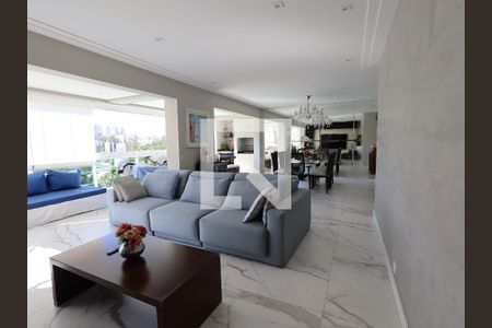 Sala de apartamento à venda com 3 quartos, 142m² em Parque do Morumbi, São Paulo
