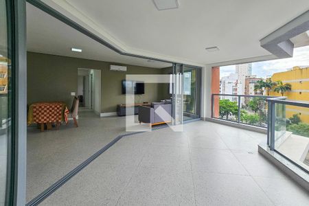 Varanda de apartamento para alugar com 3 quartos, 115m² em Jardim Tres Marias, Guarujá