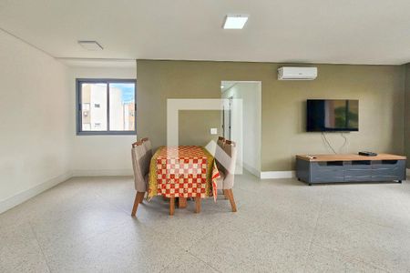 Sala de apartamento para alugar com 3 quartos, 115m² em Jardim Tres Marias, Guarujá