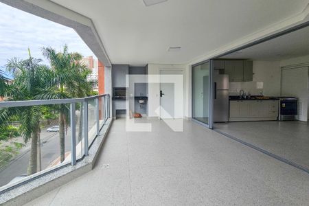 Varanda de apartamento para alugar com 3 quartos, 115m² em Jardim Tres Marias, Guarujá