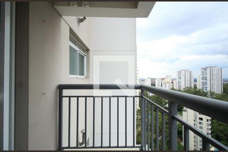 Varanda da Sala de apartamento para alugar com 1 quarto, 52m² em Vila Andrade, São Paulo